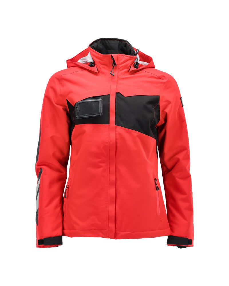 Winterjas Dames 18345 - 20209 - signaalrood/zwart