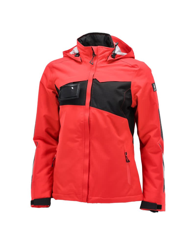 Winterjas Dames 18345 - 20209 - signaalrood/zwart