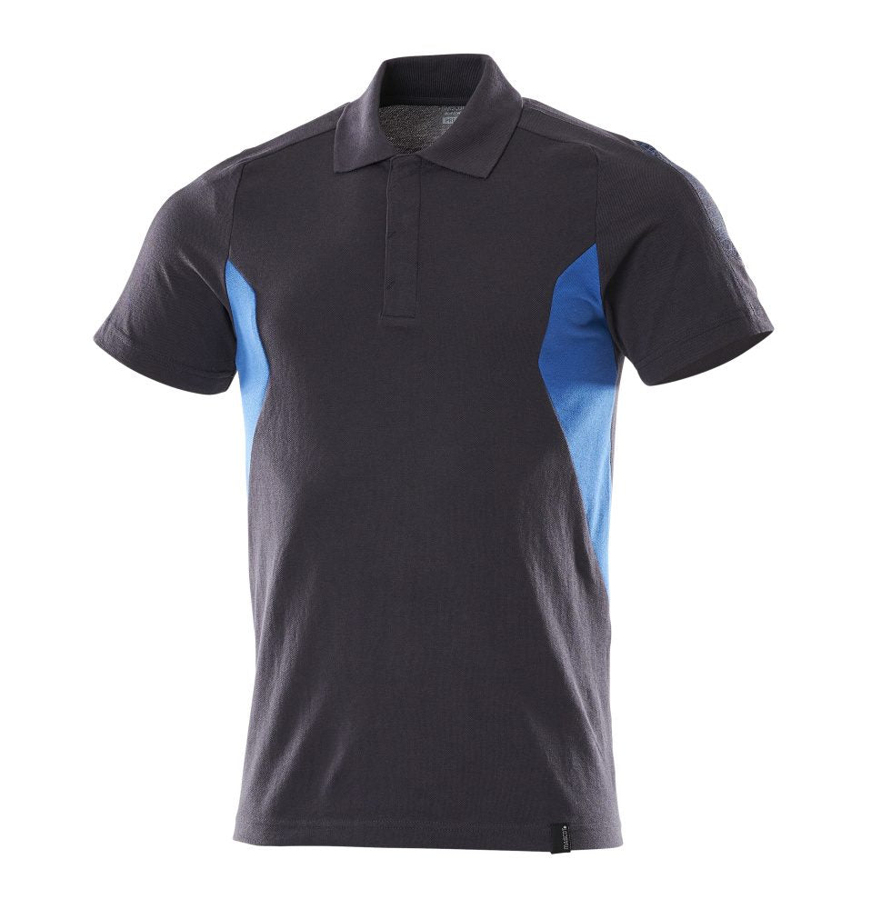 Poloshirt 18383 - 01091 - donkermarine/helder blauw