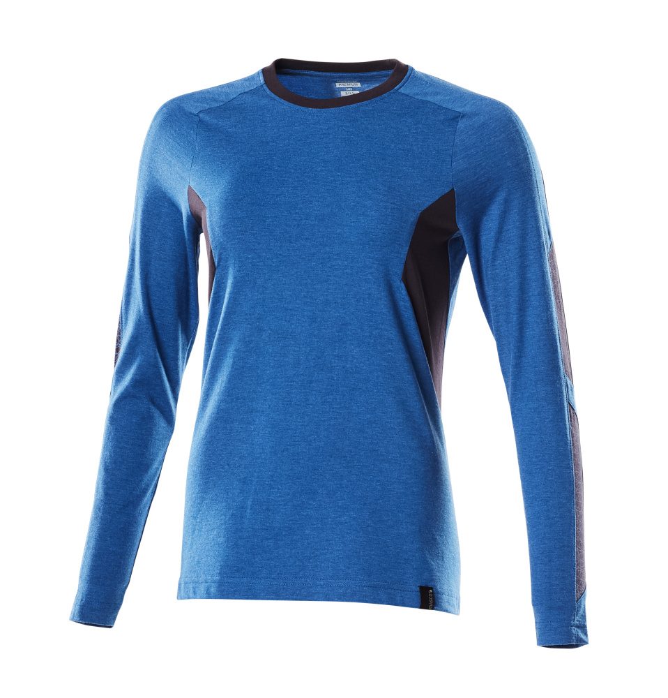 T-shirt lange mouwen Dames 18391 - 91010 - helder blauw/donkermarine