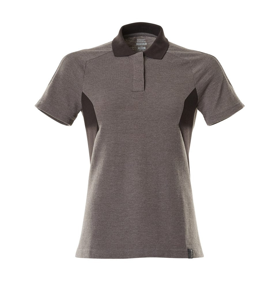 Poloshirt Dames 18393 - 1809 - donkerantraciet/zwart