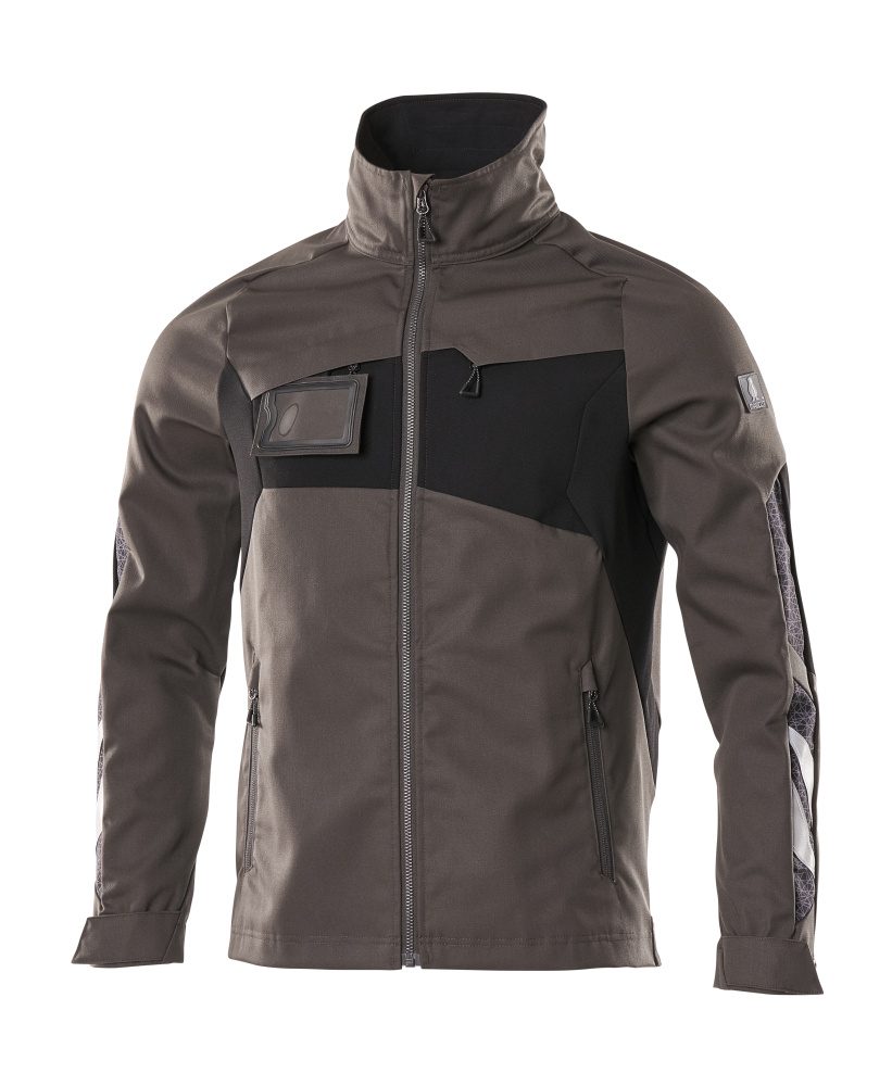 Jas 18509 - 1809 - donkerantraciet/zwart