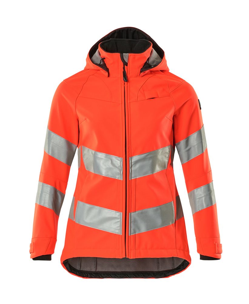 Softshell jas Dames 18512 - 222 - hi-vis rood