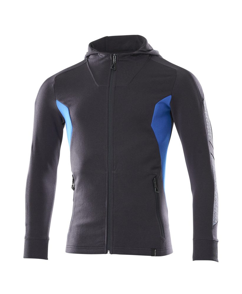 Capuchontrui 18584 - 01091 - donkermarine/helder blauw