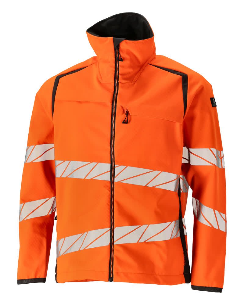 Softshell jas 19002 - 1418 - hi-vis oranje/donkerantraciet