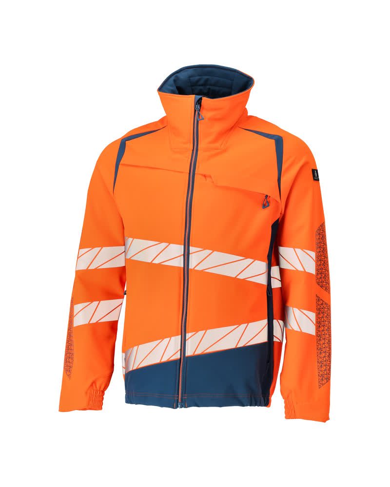 Shell jas 19009 - 1444 - hi-vis oranje/donkerpetrol