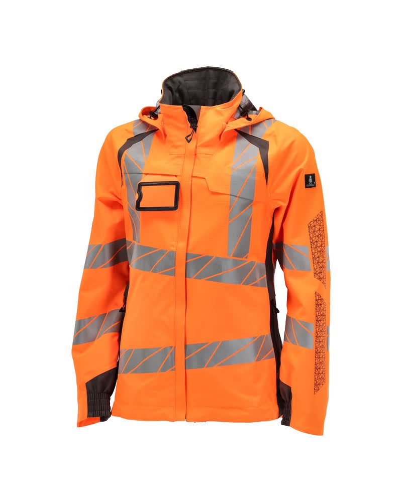 Shell jas Dames 19011 - 1418 - hi-vis oranje/donkerantraciet