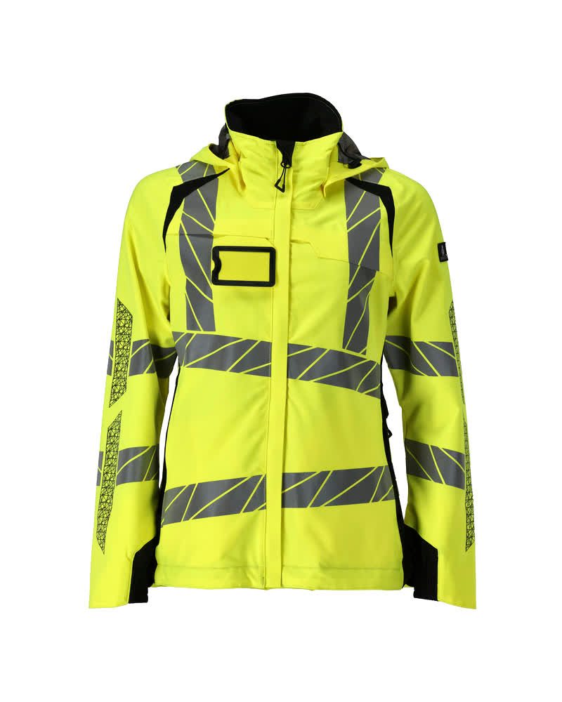 Shell jas Dames 19011 - 1709 - hi-vis geel/zwart