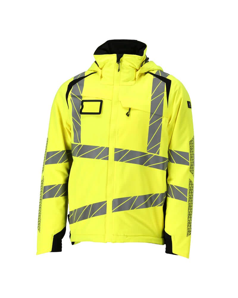 Winterjas 19035 - 1709 - hi-vis geel/zwart