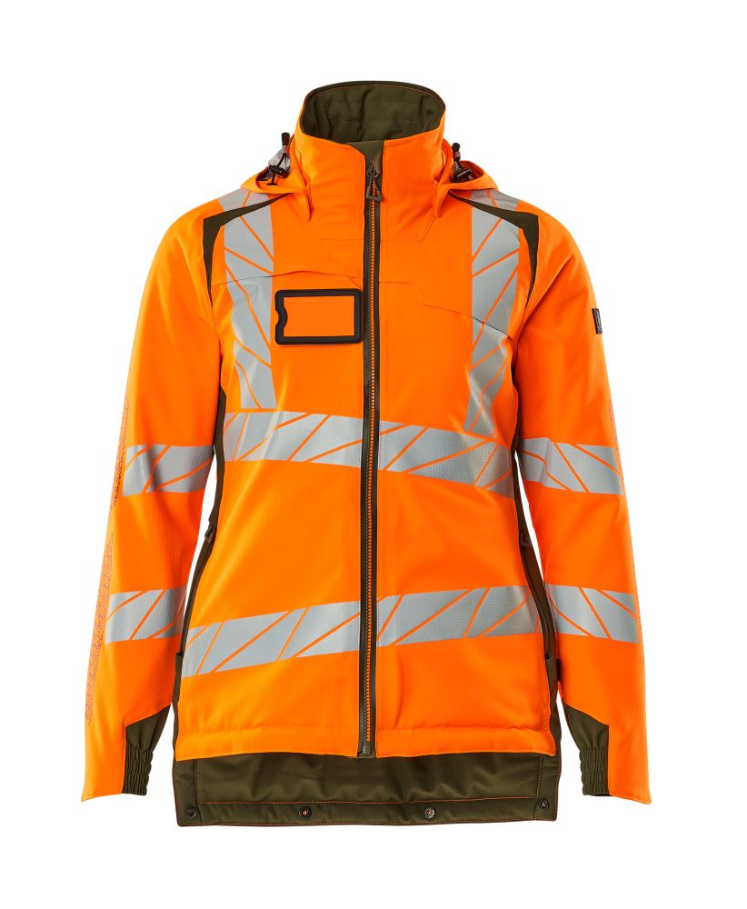 Winterjas Dames 19045 - 1433 - hi-vis oranje/mosgroen