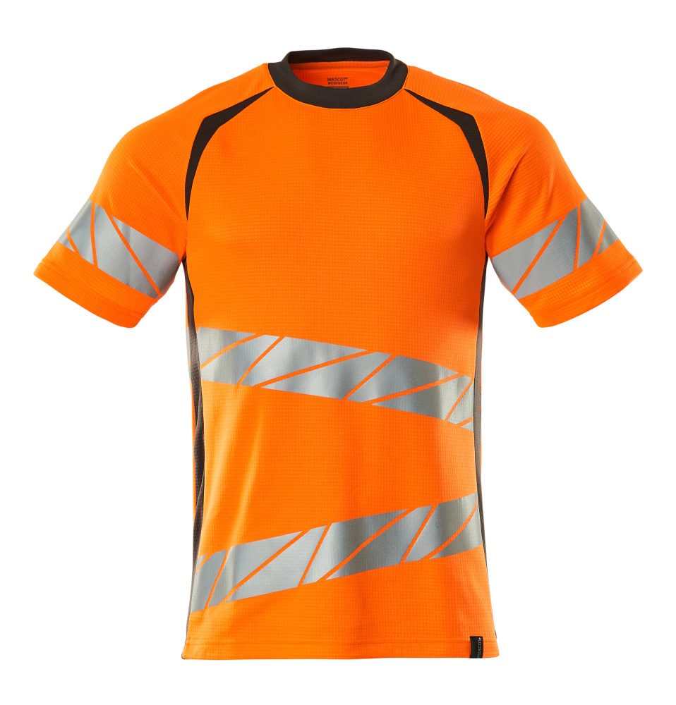 T-shirt 19082 - 1418 - hi-vis oranje/donkerantraciet