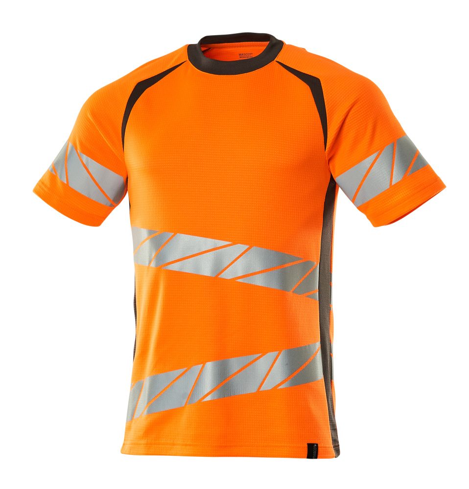 T-shirt 19082 - 1418 - hi-vis oranje/donkerantraciet