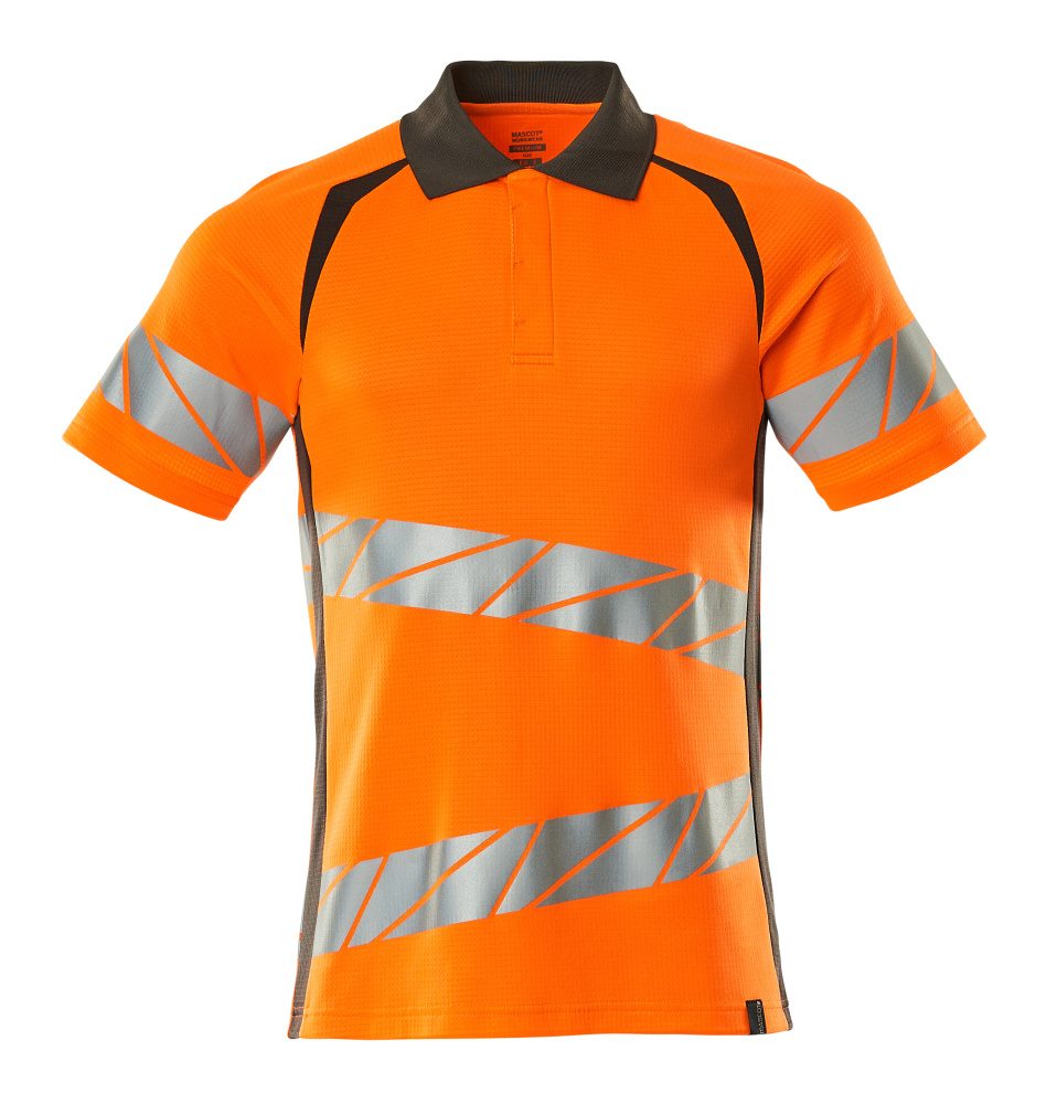 Poloshirt Bicolor Accelerate Safe 19083 - 1418 - hi-vis oranje/donkerantraciet