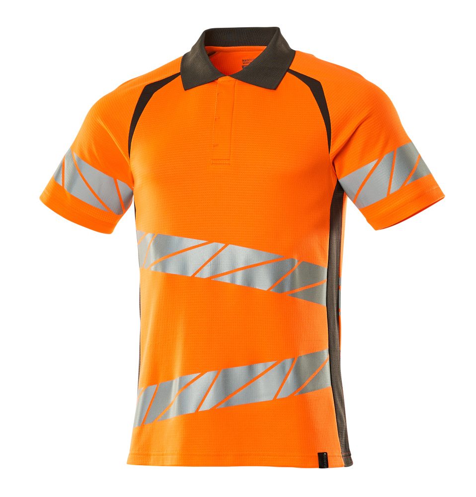Poloshirt Bicolor Accelerate Safe 19083 - 1418 - hi-vis oranje/donkerantraciet