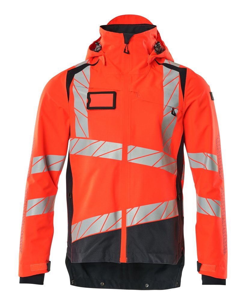 Shell jas 19301 - 22210 - hi-vis rood/donkermarine