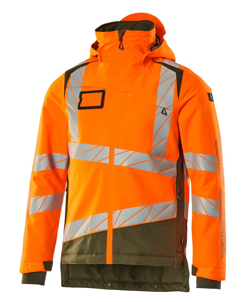 Winterjas Accelerate Safe 19335 - 1433 - hi-vis oranje/mosgroen