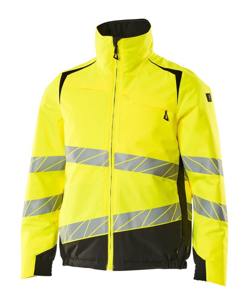Winterjas 19435 - 1709 - hi-vis geel/zwart