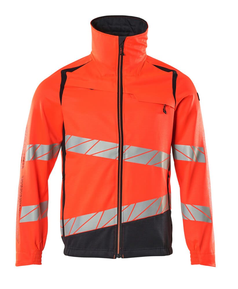 Shell jas 19509 - 22210 - hi-vis rood/donkermarine