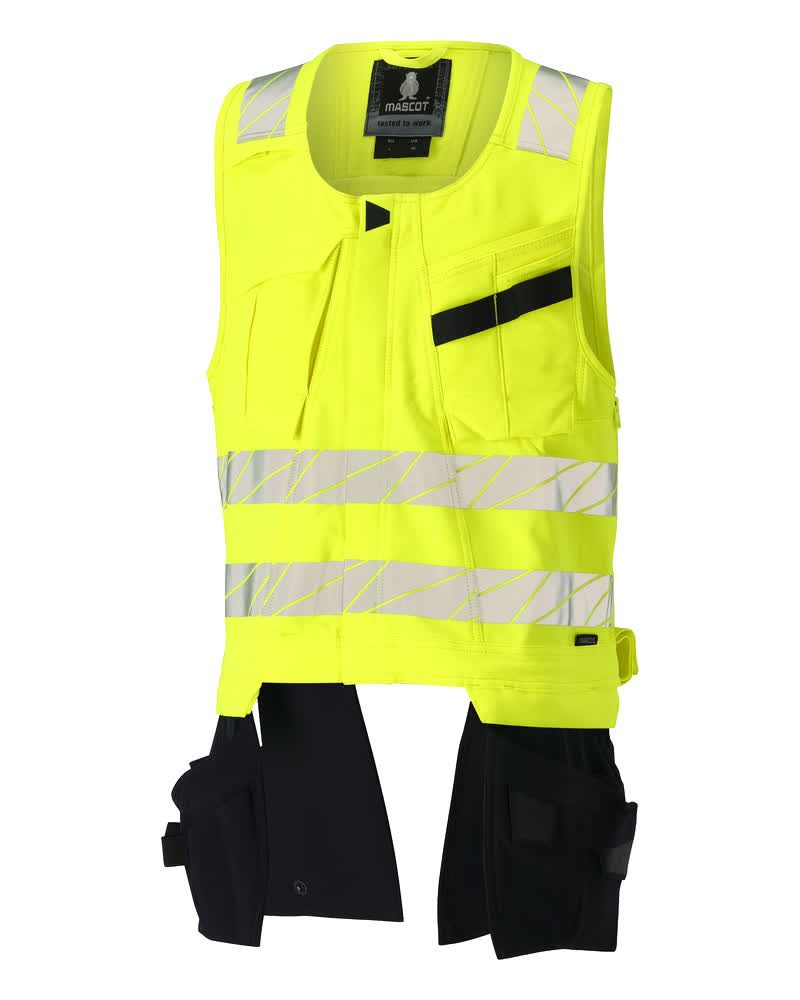 Gereedschapsvest 19589 - 17010 - hi-vis geel/donkermarine