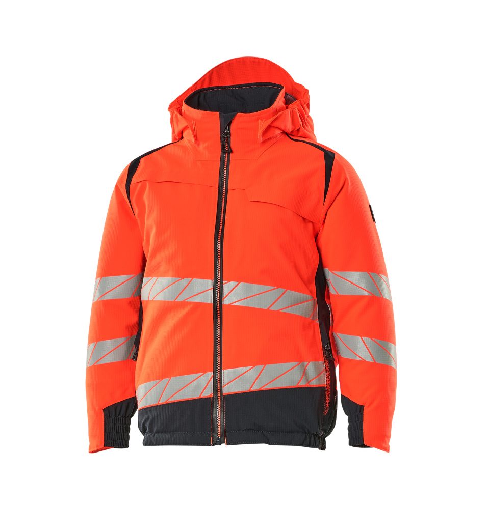 Winterjas Kinder 19935 - 22210 - hi-vis rood/donkermarine