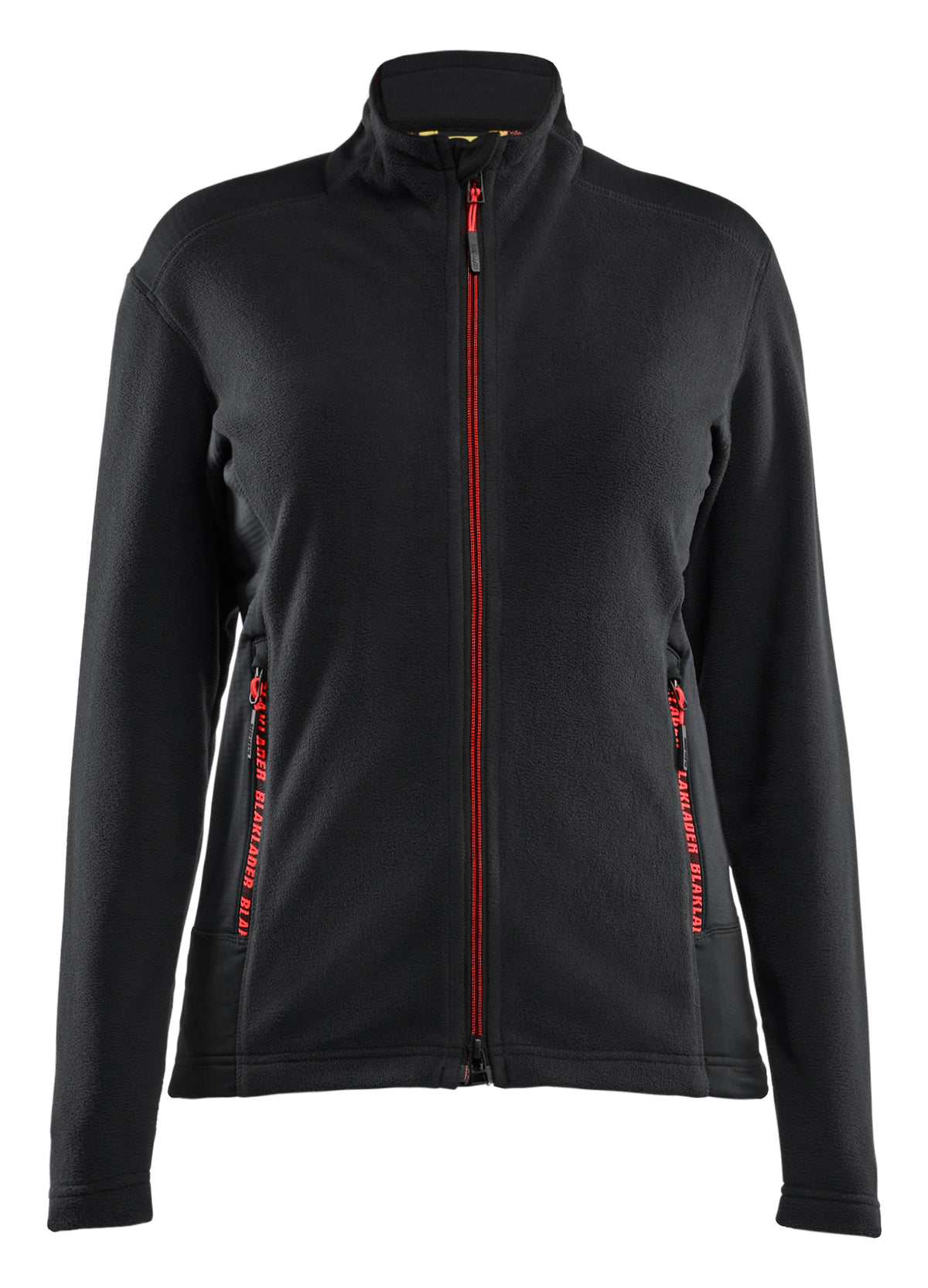 Microfleecevest Dames 4766 - Zwart/Rood