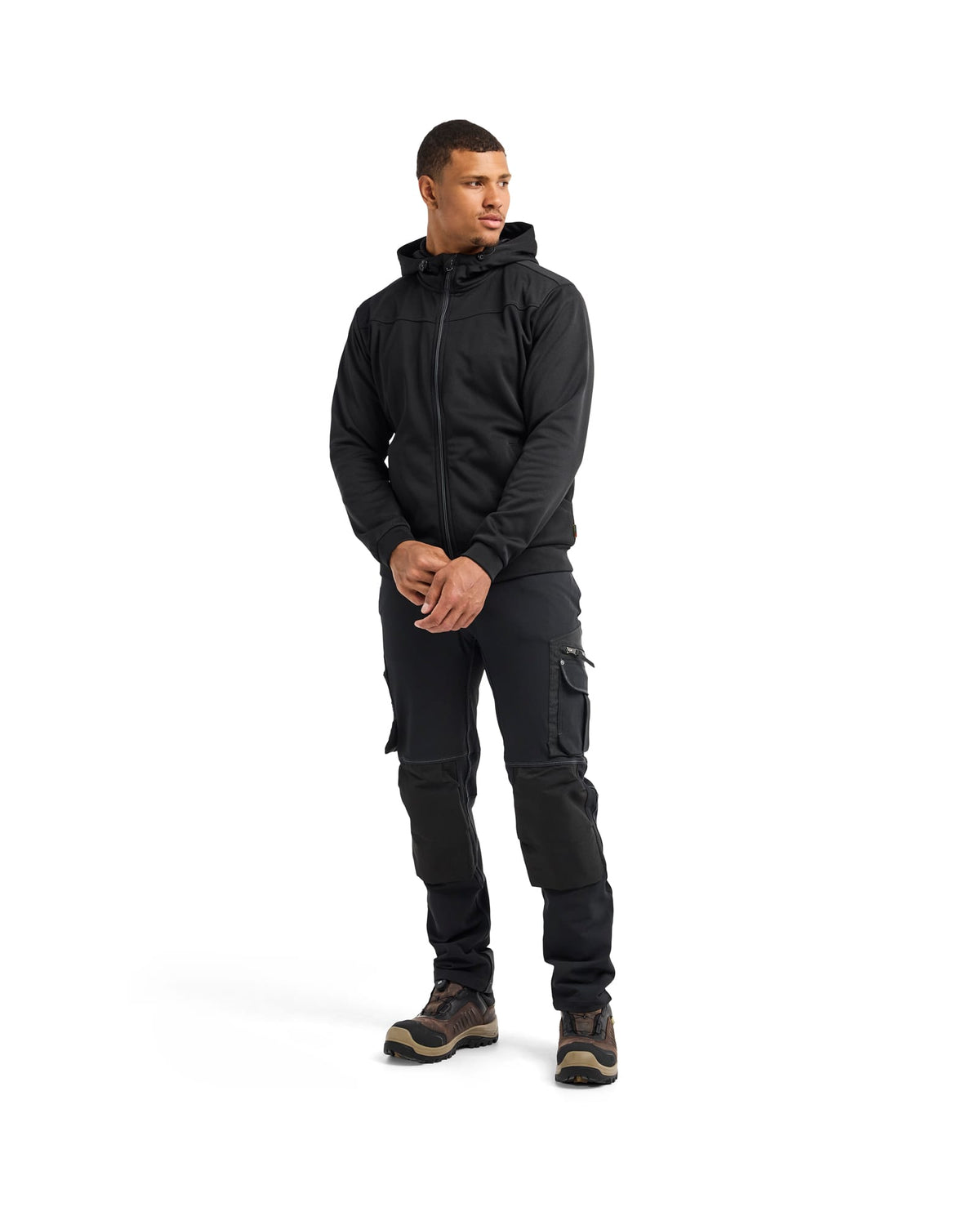 Hooded Sweatshirt met Rits 3363