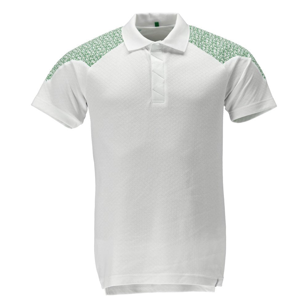 Poloshirt 20083 - 06333 - wit/helder groen