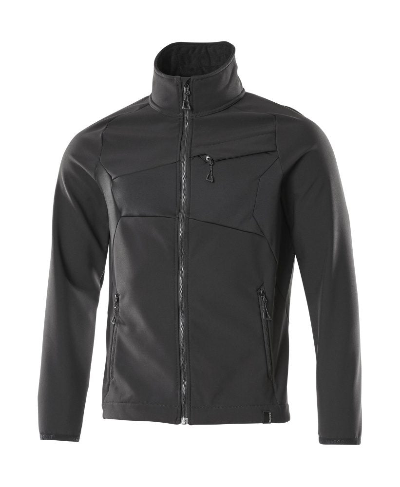 Softshell jas 20102 - 09 - zwart