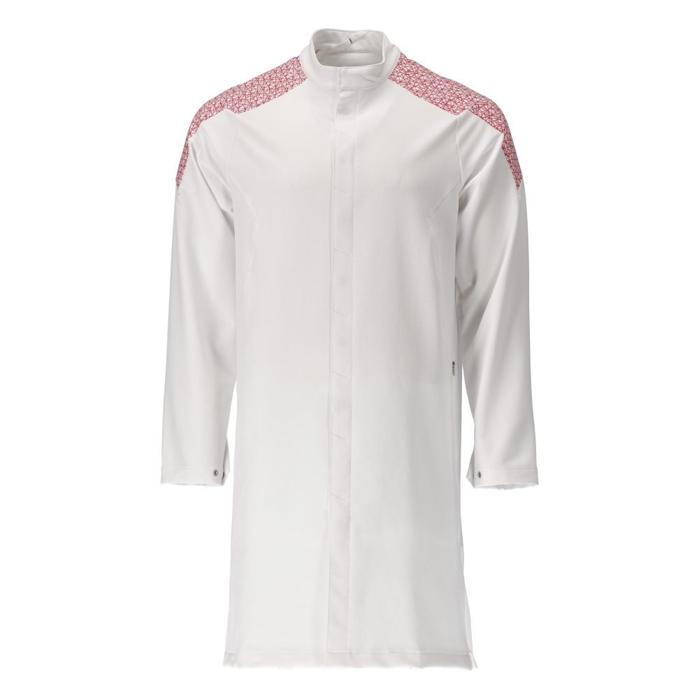 Stofjas 20154 - 06202 - wit/signaalrood