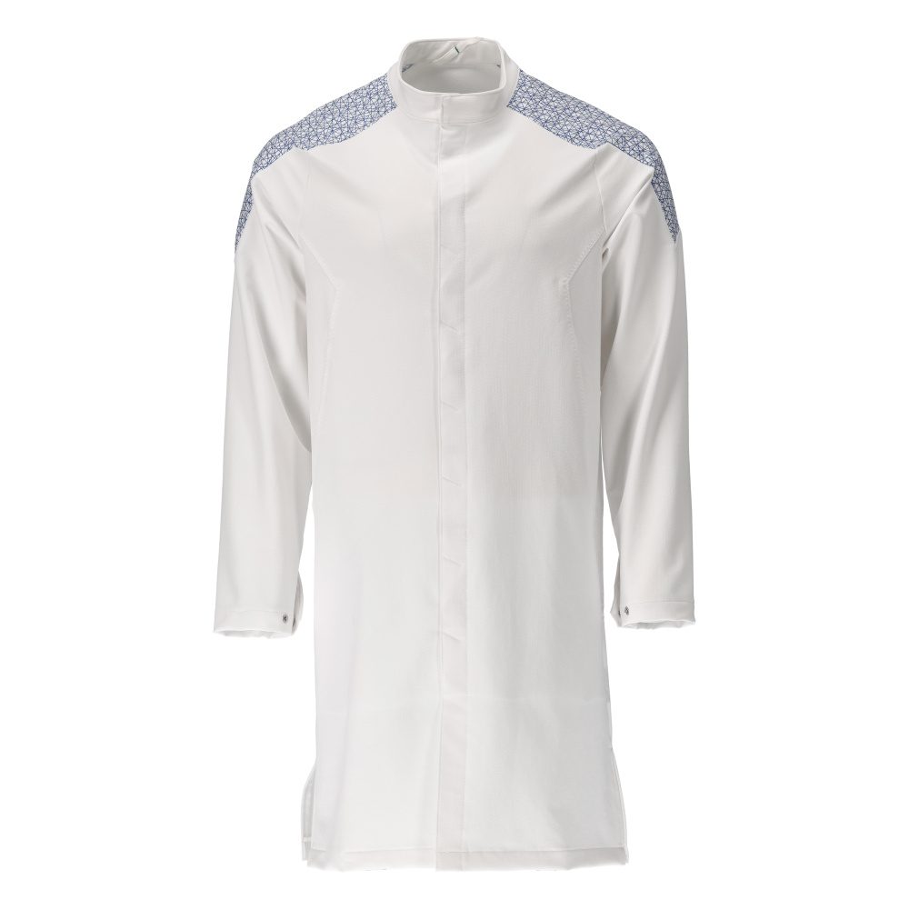 Stofjas 20154 - 0691 - wit/helder blauw