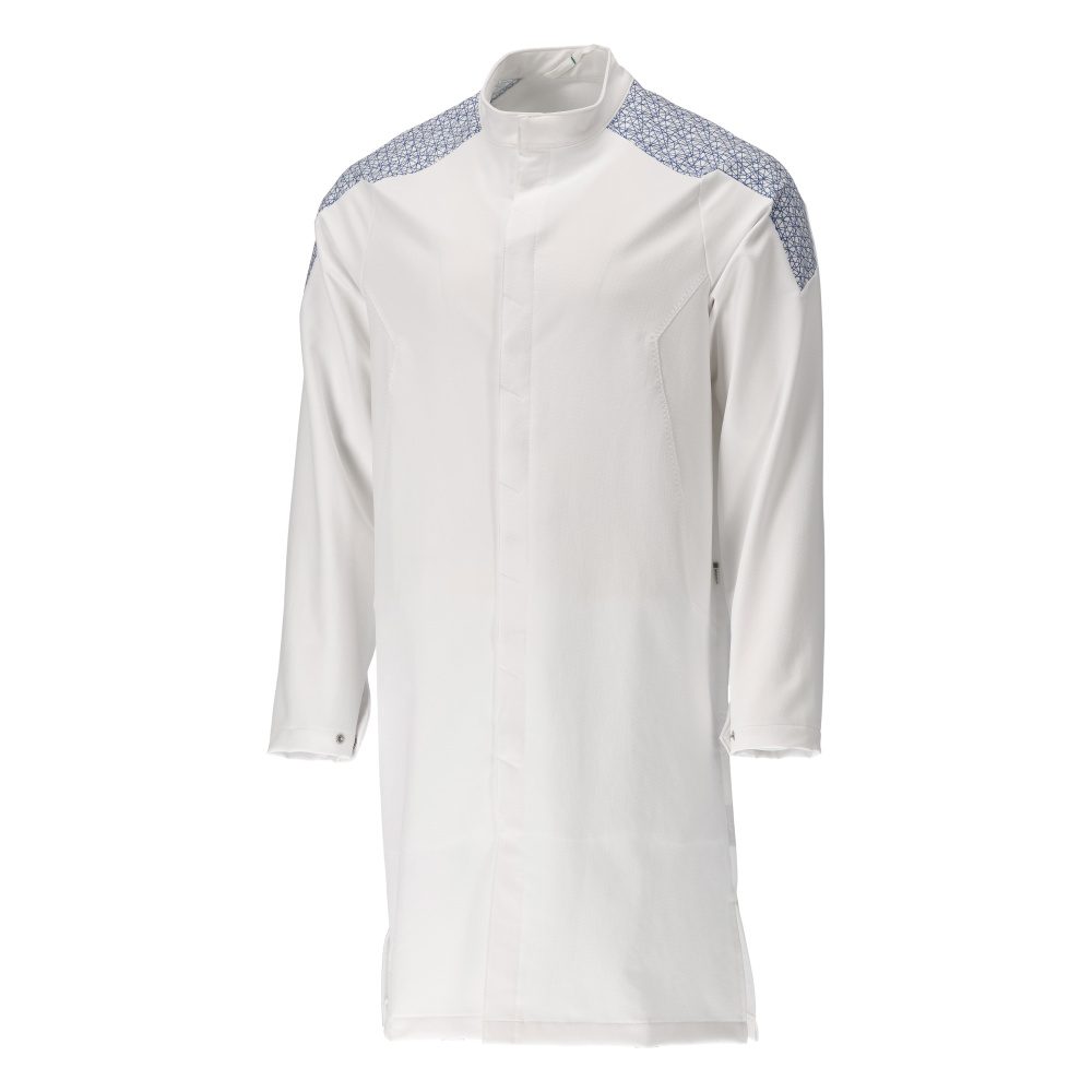 Stofjas 20154 - 0691 - wit/helder blauw