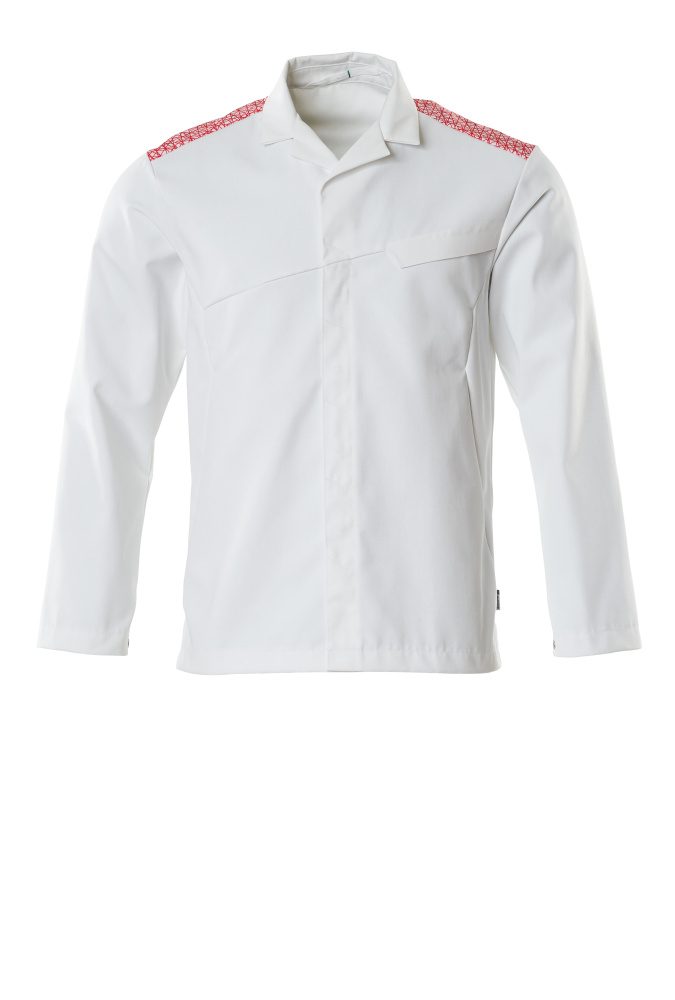 Jas 20254 - 06202 - wit/signaalrood