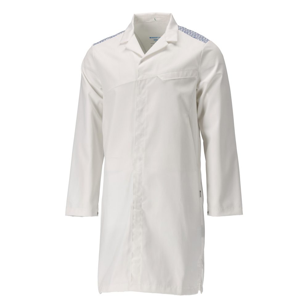 Stofjas 20354 - 0691 - wit/helder blauw