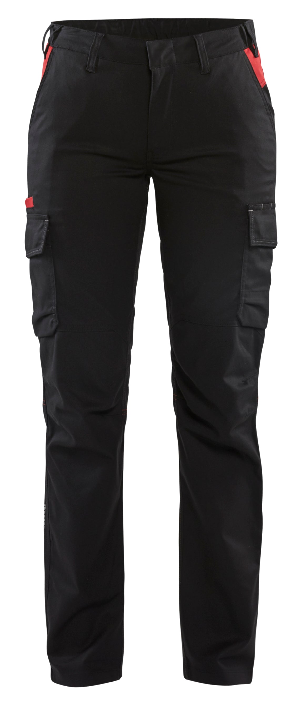 Industrie Werkbroek Stretch Dames 7144 - Zwart/Rood