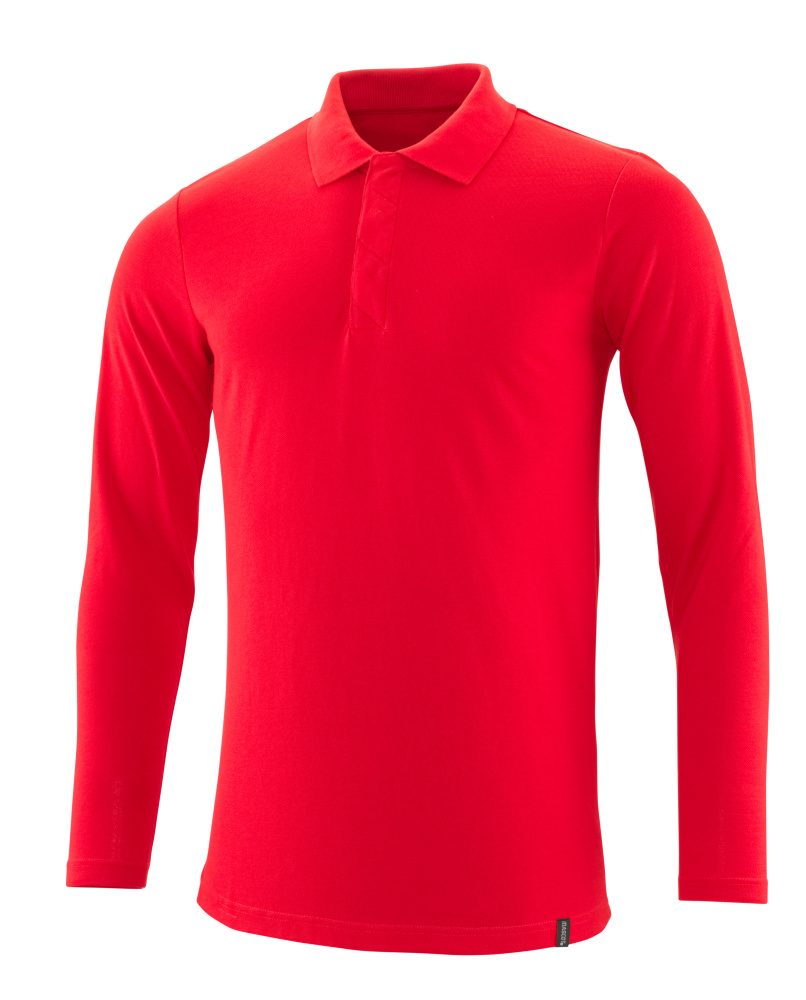Poloshirt lange mouwen 20483 - 202 - signaalrood