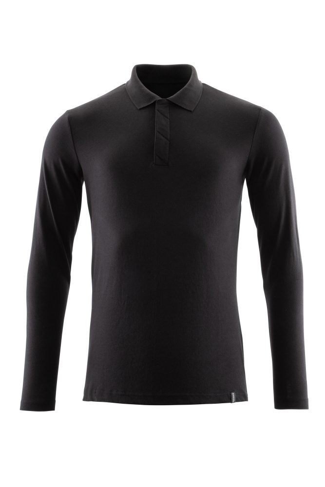 Poloshirt lange mouwen 20483 - 90 - diepzwart
