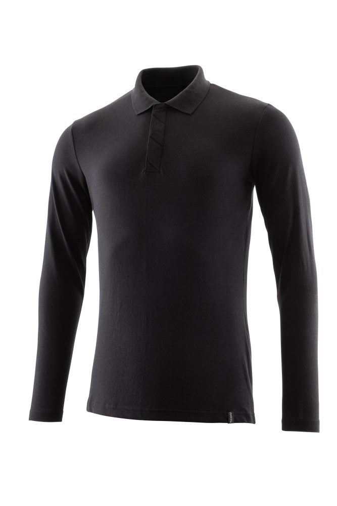 Poloshirt lange mouwen 20483 - 90 - diepzwart
