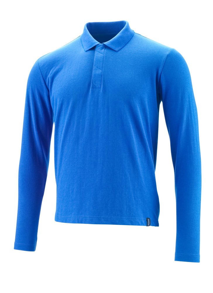 Poloshirt lange mouwen 20483 - 91 - helder blauw