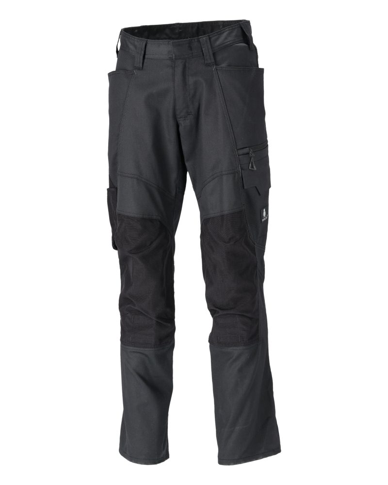 Broek met kniezakken 20679 - 09 - zwart