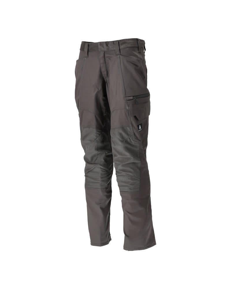 Broek met kniezakken 20679 - 18 - donkerantraciet