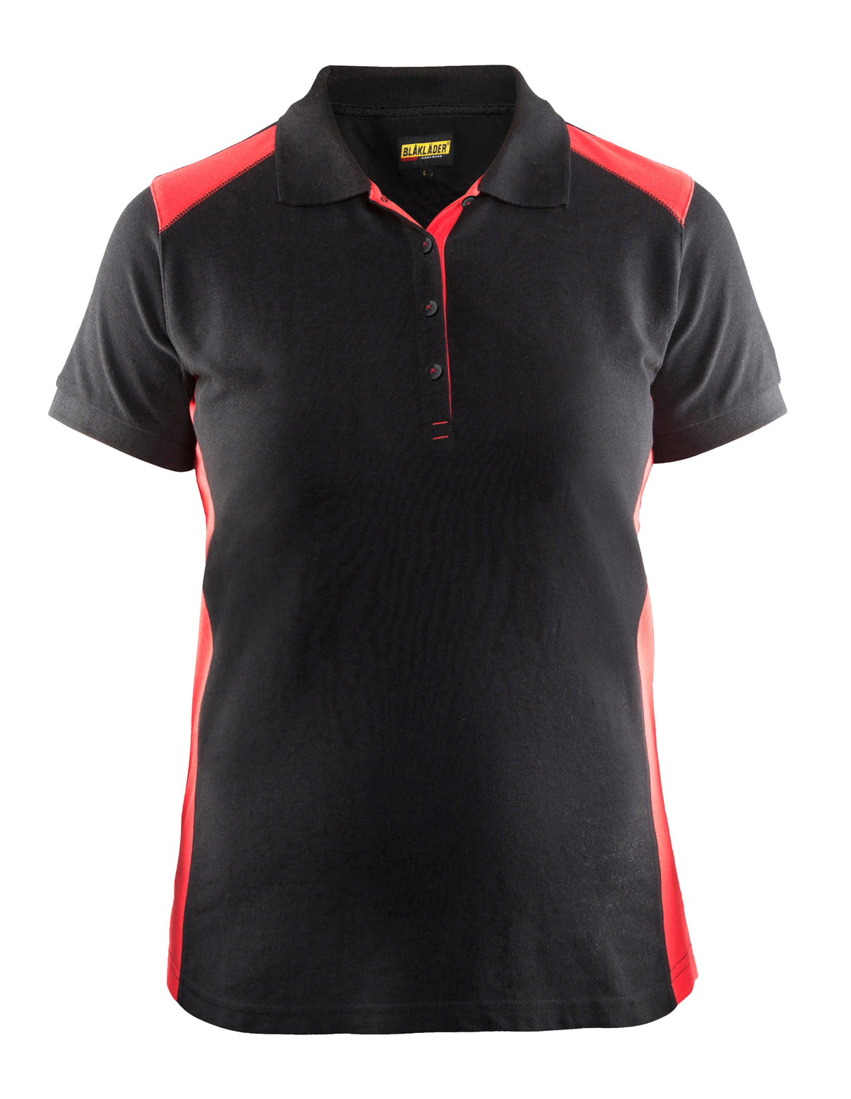 Poloshirt Dames 3390 - Zwart/Rood