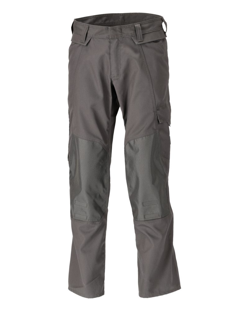 Broek met kniezakken 21879 - 18 - donkerantraciet