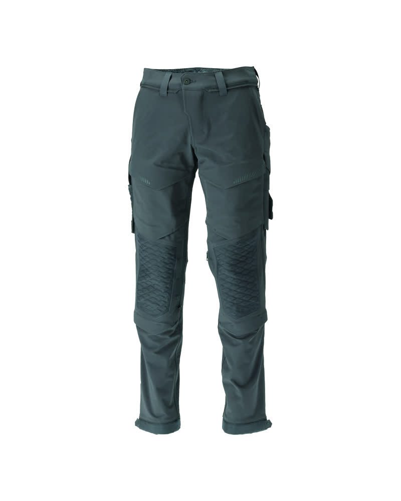 Broek met kniezakken 22179 - 34 - bosgroen