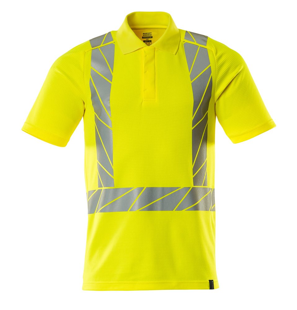 Poloshirt 22183 - 17 - hi-vis geel