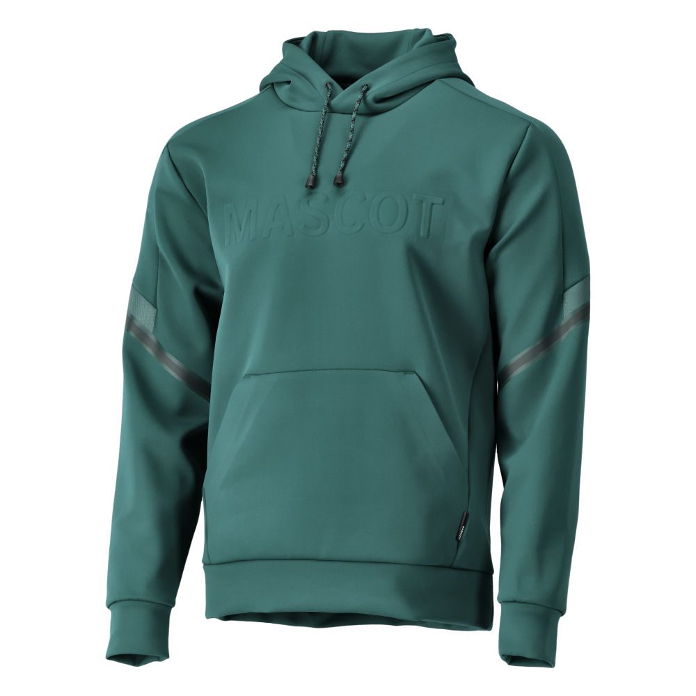 Fleece capuchontrui 22186 - 34 - bosgroen