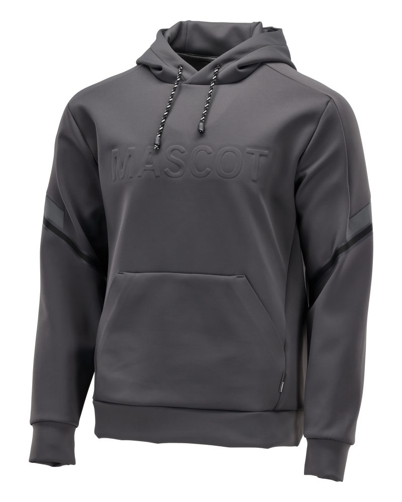 Fleece capuchontrui 22186 - 89 - steengrijs
