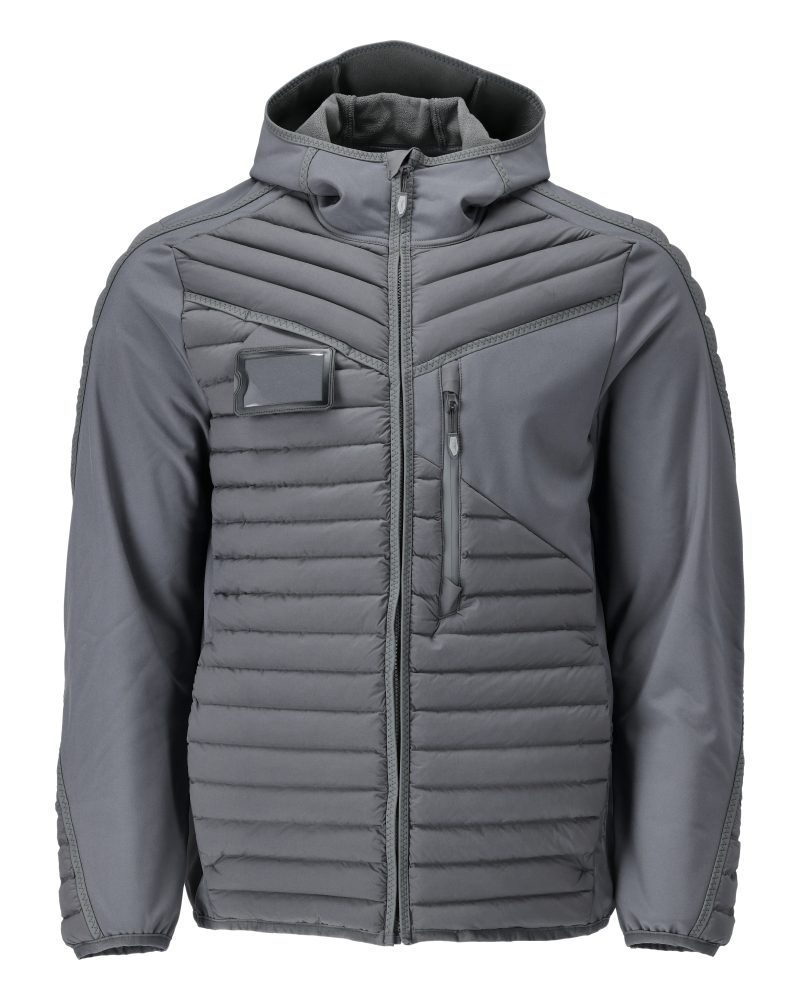 Thermojas met capuchon 22215 - 89 - steengrijs