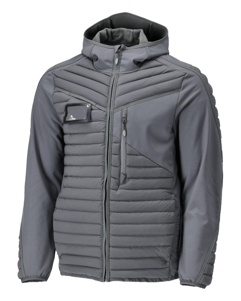 Thermojas met capuchon 22215 - 89 - steengrijs