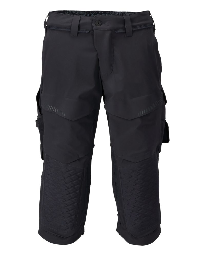 Driekwart broek met kniezakken 22249 - 010 - donkermarine