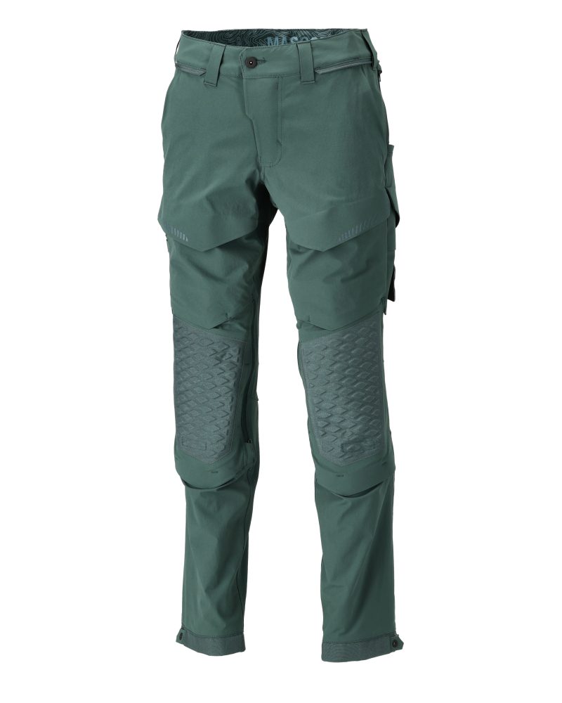 Broek met kniezakken 22279 - 34 - bosgroen